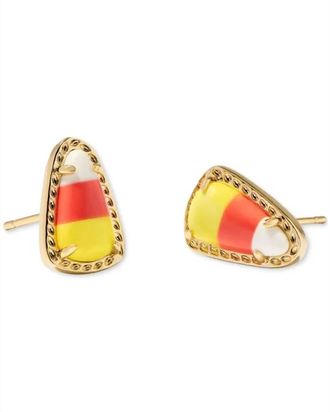 Kendra Scott Candy Corn Magnesite Stud Earring In Gold
