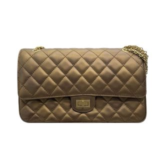 Chanel 2.55 Metallic Gold Reissue Double Flap Bag