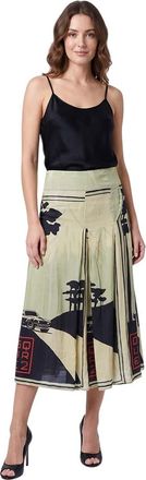 Dsquared2 Multicolor Printed Midi Skirt
