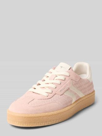 Tamaris Tamaris Low Top Sneaker aus Rindsleder-Textile-Mix in Hellrosa, Gr&ouml;&szlig;e 36