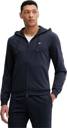 Emporio Armani Hombre, Sudaderas, Azul, Talla: S