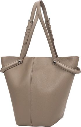 Estro & Luminara Sculpturale Shopper - Dames - Shoppers - Bruin - ONE Size - Leer - Tassen