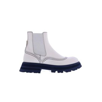 Alexander McQueen Wander Chelsea Boot Blanco/Azul - Shoes - Mujer - Blanco - 38 EU