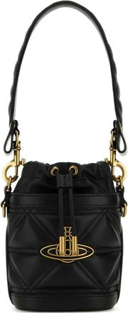 Vivienne Westwood Borsa a secchiello Kitty piccola - Nero