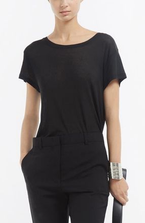 Co Crewneck Short Sleeve T-Shirt in Cotton Jersey in Black at Nordstrom, Size Xx-Small