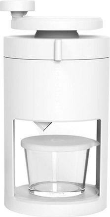 No Brand M&aacute;quina Trituradora De Hielo - M&aacute;quina Manual Para Hacer Helados - M&aacute;quina Para Preparar Bebidas - Acero Inoxidable - 27x15x136cm - Blanco
