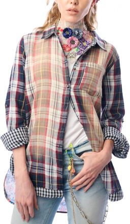 Aratta Strasburg Button-Up Shirt In Black/burgundy