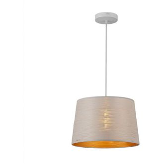 Trade Shop Trade Shop - Ara&ntilde;a De Suspensi&oacute;n M&iacute;nima En Metal Opaco Con Ataque Interior De Cobre E27 Ip20 A73 - Blanco