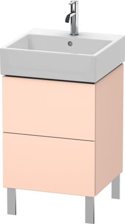 Duravit Duravit L-cube Mueble De Aseo Vertical 48,4 X 45,9 Cm, 2 Extra&iacute;bles, Para Vero Air 235050, Color: Albaricoque Perla Seda Laca Mate - Lc677402020