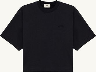 Autry T-SHIRT BOXY CON LOGO TONO SU TONO DONNA