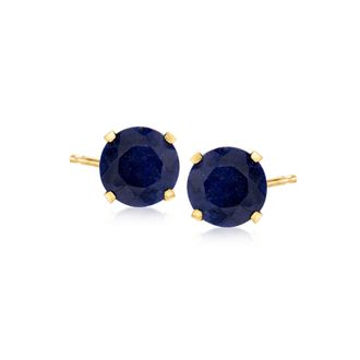 Ross-Simons Sapphire Martini Stud Earrings in 14kt Yellow Gold