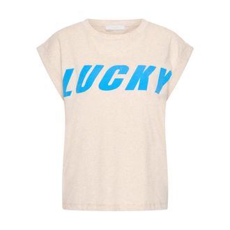 By-Bar Amsterdam Tops, Dames, Beige, L, Katoen, Tobi Speed Top