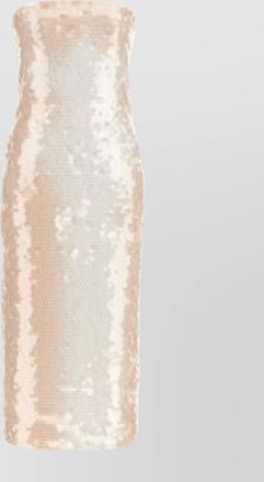 Sportmax strapless sequin embellished midi dress