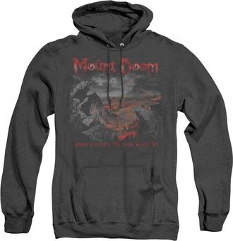 Gildan Lord Of The Rings Power Corrupts Adult Heather Hoodie / Hooded Sweatshirt