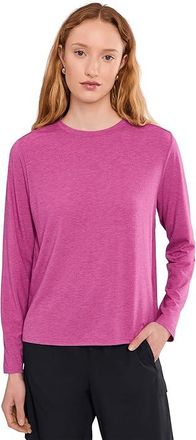 Columbia Csc Soft Stretch Long Sleeve T-Shirts Womens Workout Fuchsia Heather : 2XL, Elastane/Jersey/Polyester