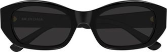 Balenciaga Bb 0476S Zonnebril - Dames - Zonnebrillen - Zwart - 54 MM - Accessoires