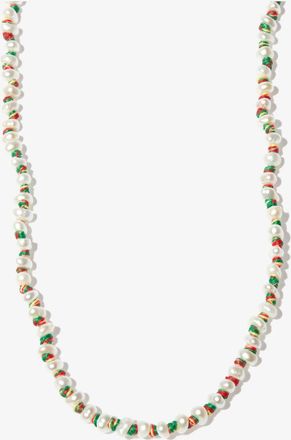 Marie Lichtenberg 9K Yellow Gold Mauli Pearl Necklace - Womens - 9kt Yellow Gold/Pearl