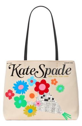 Kate Spade New York fresh picks canvas tote in Beige Multi at Nordstrom Rack