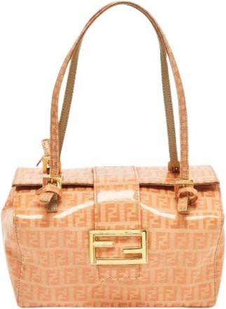 Fendi Pre-owned Vintage Handtas - Dames - Vintage Handtas - Oranje - ONE Size - Vintage