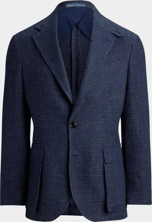 Polo Ralph Lauren Men & apos;s Glen Checked Linen Single-Breasted Blazer