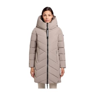 Khujo Dames, Mantels, Beige, Maat: M