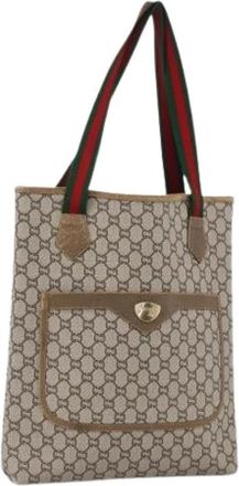 Gucci Pre-owned Tote Bags, female, Beige, Size: ONE SIZE Pre-owned Tote Bag