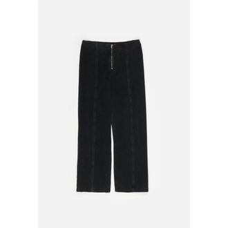 Bimba & Lola Straight Trousers in Washed Black at Nordstrom, Size 34 Eu