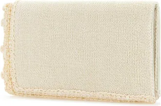 J.W.Anderson Womens Ivory Crochet Clutch Offwhite