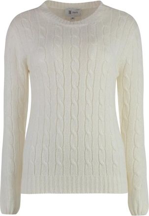 THE (ALPHABET) Truien - Dames - Cashmere truien - Wit - L - Truien & Vesten