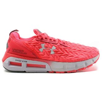 Under Armour HOVR Mega 2 Clone Synthetic Textile Womens Low Top Trainers - Pink White - Size:UK 6.5
