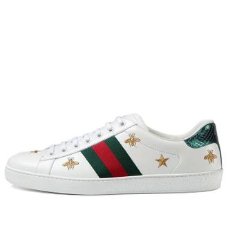 Gucci Ace Embroidered Bees and Stars 386750-02JQ0-9073