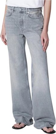 Anine Bing Hugh Jean - Dames - Loose Fit Jeans - Grijs - W27 - Katoen - Jeans