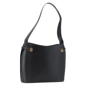 Bally Vintage Leather Leather Handbag (Pre-Owned)