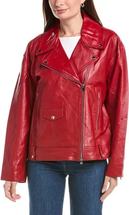 NVLT Nvlt Leather Biker Jacket