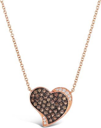 Le Vian 14K Rose Gold 0.68 Ct. Tw. Diamond Pendant Necklace