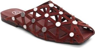 Ash Bone Embellished Open Toe Mule in Marsala at Nordstrom, Size 11Us