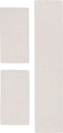 THEKO Bettumrandung »Royal Berber Uni« Höhe 18 mm 3 Stk. tlg. Bettvorleger, Läufer-Set, Berber Optik, reine Wolle