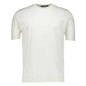 FILIPPO DE LAURENTIIS Round-neck Knitwear, male, Beige, Size: 2XL Crepe Cotton T-Shirt