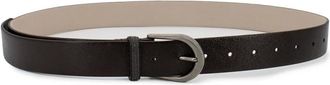 Brunello Cucinelli Accessoires, Dames, Bruin, L, Leer, Leren Lus Riem