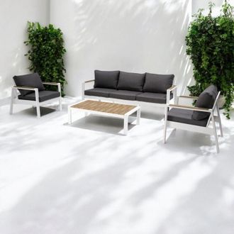 Milani Home Milani Home - navarra - salotto con struttura in alluminio verniciato antracite o bianco