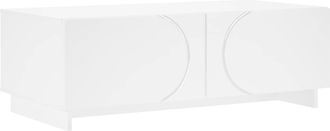 vidaXL Mesa De Centro Blanco 102 X 50,5 X 35 Cm Madera De Ingenier&iacute;a Vidaxl