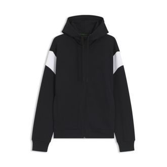 BOSS Regular-fit zip-up sweatshirt in spacer pique