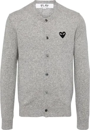 Comme Des Gar&ccedil;ons (WMNS) COMME des GARCONS PLAY FW25 Black Emblem Cardigan Black AX-N023-051-2