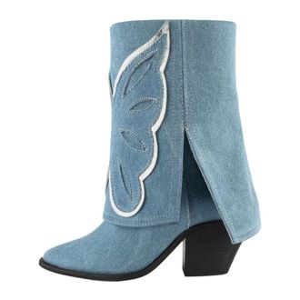L37 Dames, Schoenen, Blauw, Maat: 37 EU