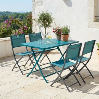Hesperide Tavolo da giardino pieghevole 110x71x70 cm Greensboro blu