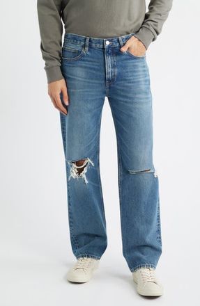 Frame Denim Relaxed Fit Jeans in Coolton Destructed at Nordstrom, Size 29