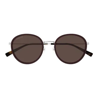 Gucci Round-Frame Sunglasses - Brown