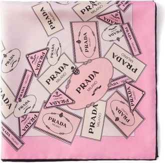 Prada Printed Silk Twill Scarf Accessories