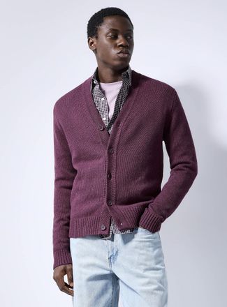 Le 31 Mens Soft knit minimalist Cardigan Sweater