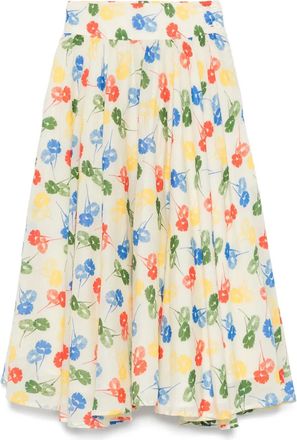 Bode Abito midi con stampa floreale - Toni neutri